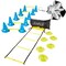 28 Piece Agility Ladder Speed Training Equipment - Sports Athlete Footwork Set with Workout Ladder for Ground, Resistance Parachute, Hurdles, and Cones